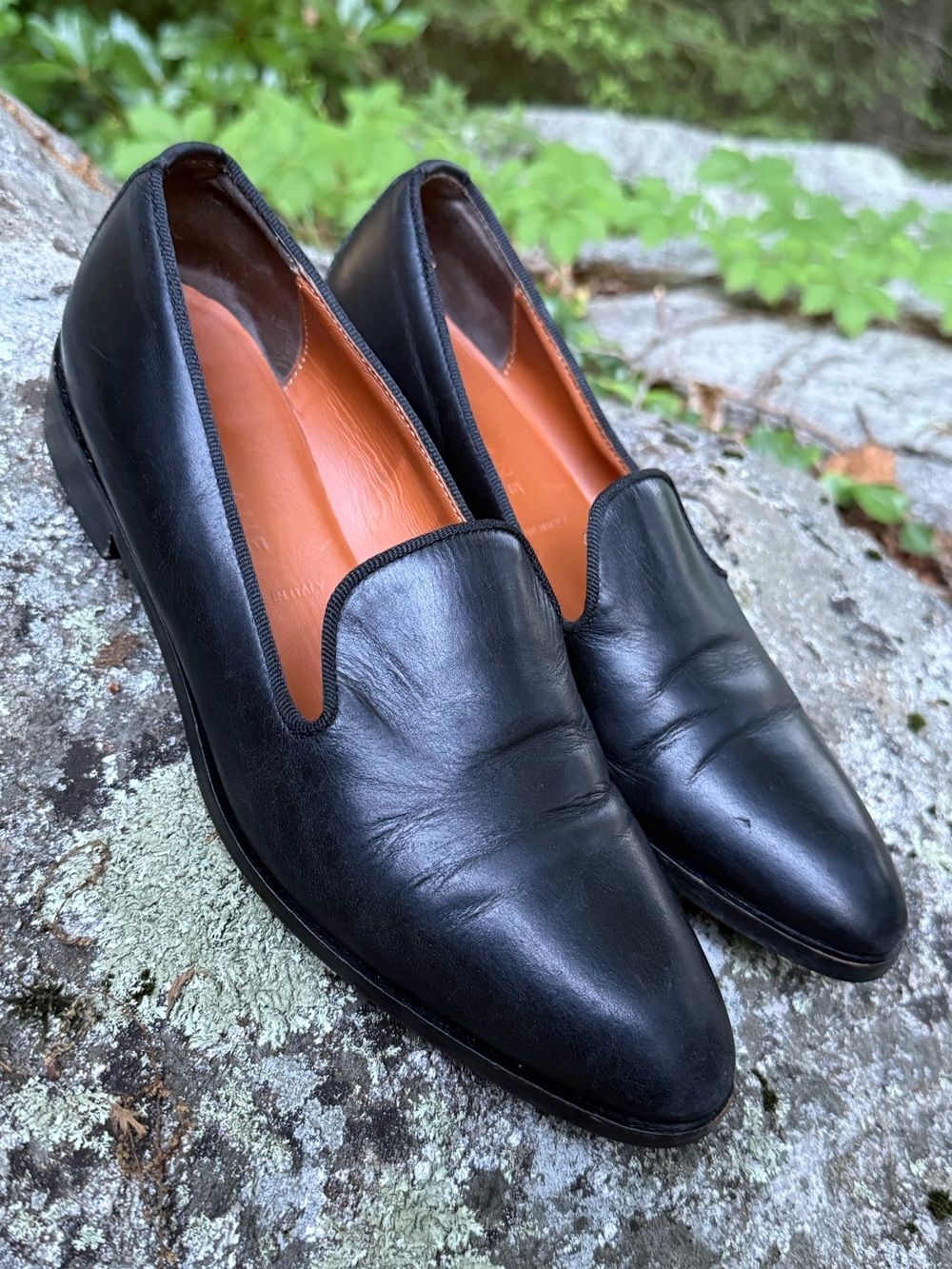 Size 8 Everlane Modern Smoking Loafer Black Italian Leather